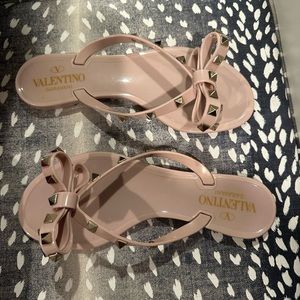 Valentino PVC bow sandals size 35